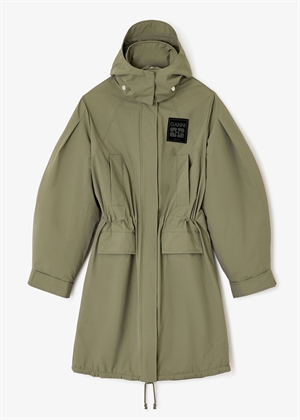 Ripstop tri-layer parka coat Kalamata W1013 Ganni 